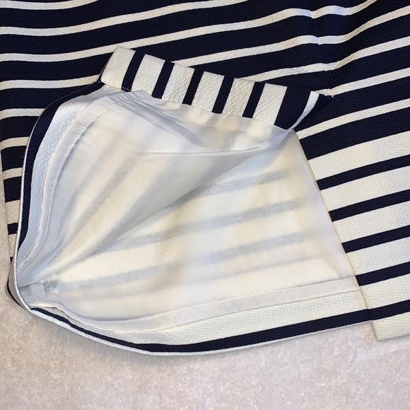 J. Crew navy & cream striped pencil skirt size 12 - Picture 7 of 12